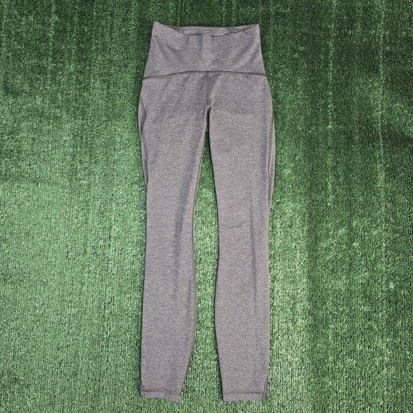 Lululemon Wunder Under Hi Rise Tight 28 Inch Leggings Heathered Black Size 2 - Picture 2 of 12